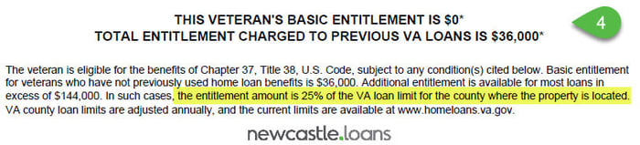 VA Entitlement Amount