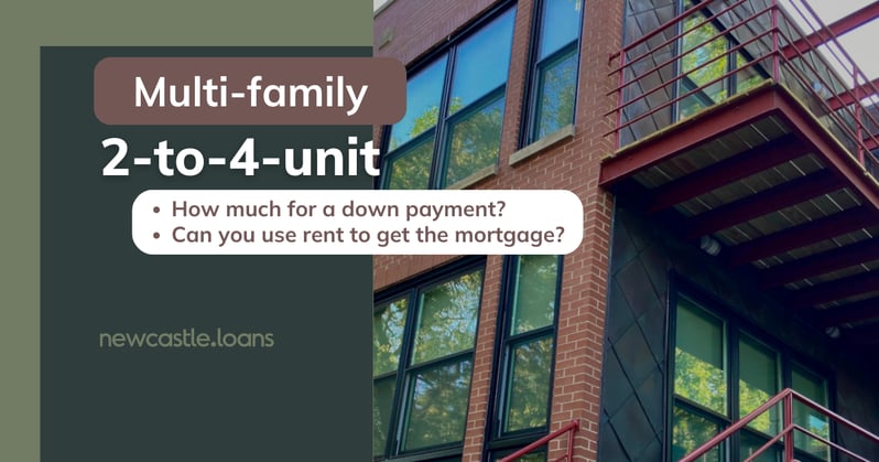 Multi family property mortgage, 2-4 unit home loan