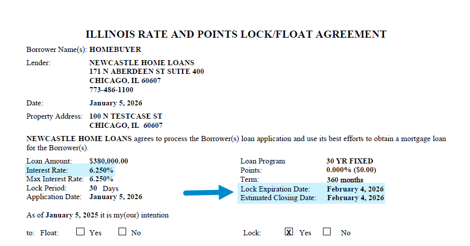 Rate Lock Agreement-1