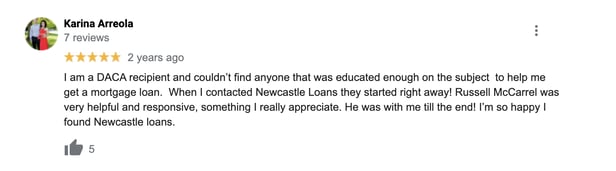 NewCastle Home Loans - Google Review