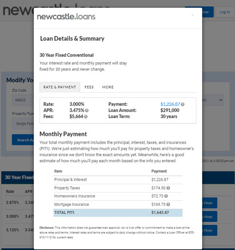 Mortgage Rate Quote