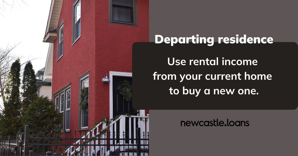 Departing residence future rental income