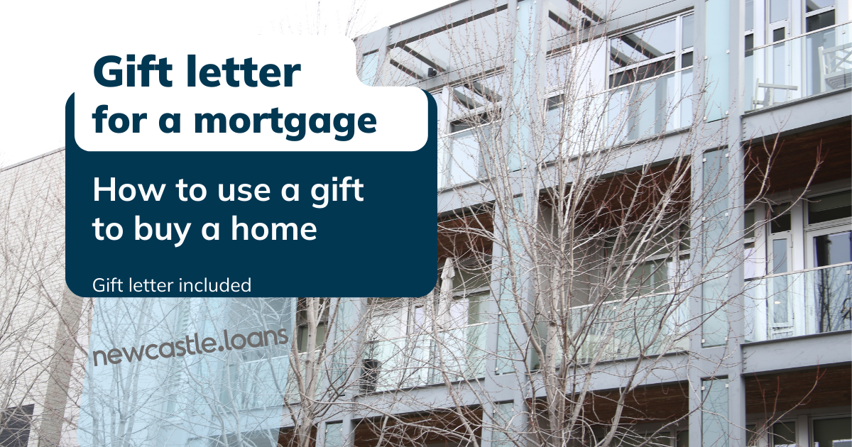 Gift letter for a mortgage